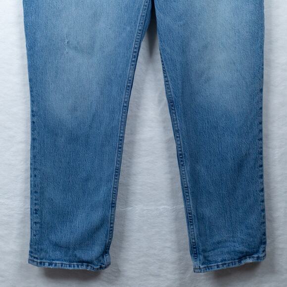 ABERCROMBIE &‎ FITCH 90s Straight Ultra High Rise Jeans Stretch Denim Sz 32/14 S - Picture 4 of 9